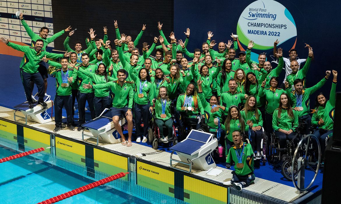 Brasil fica em terceiro lugar no Campeona~to Mundial de Natação Paralímpíca