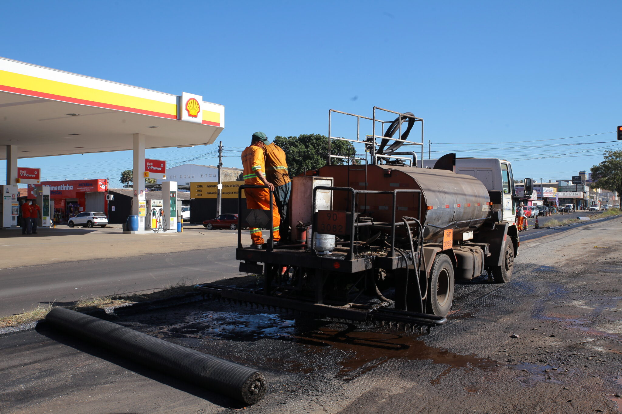 Imagem destacada do post: Obras de recapeamento asfáltico avançam em Aparecida de Goiânia
