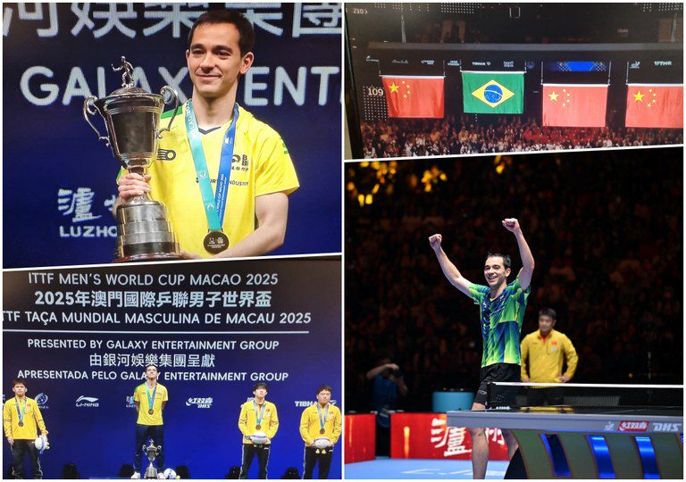 Imagem destacada do post: Calderano é campeão mundial de tênis de mesa