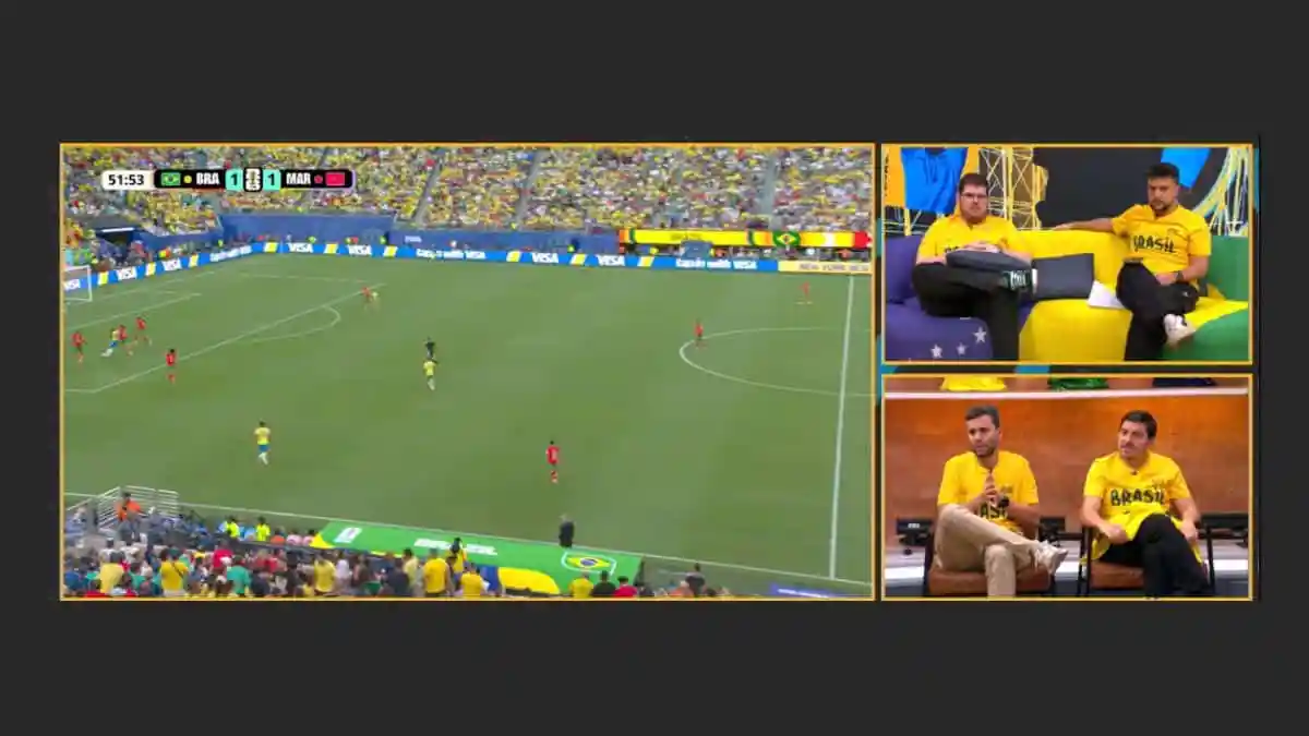 Imagem destacada do post: Cazé TV bate Globo na transmissão de Brasil X Marrocos